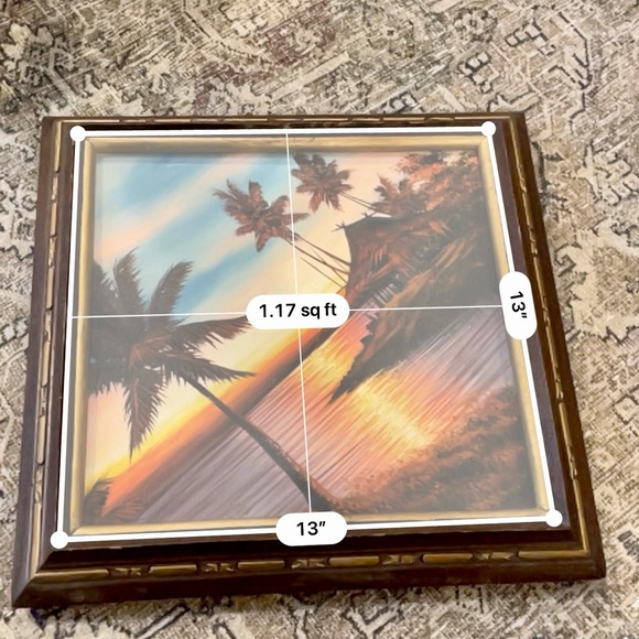 Two 1960’s Framed Hand Painted Cool Oil Paintings; Hawaiian Tiki Decor - Picture 15 of 16